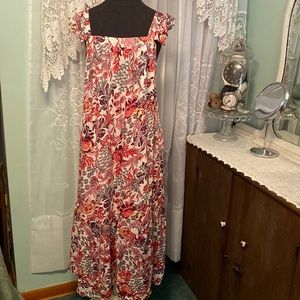 Knox Rose Bohemian Tropical Maxi Sundress Sz XXL NWOT